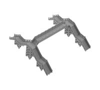 GLSTOY Mini Footbridge Decoration: Diy Train Bridge Model Kit For Railway Scenery And Architecture Construction Toy Enthusiasts
