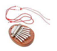 GLSTOY Mini Wooden Kalimba 8 Keys Thumb Piano Musical Instrument for Beginners Portable Finger Piano Small Kalimba for Boys and Girls Lanyard