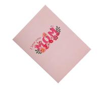 GLSTOY Mother's Day Bless Card Paper Greeting Card 3d Pop up Realistic Romantic Style Writes Smoothly Can Write Wishes Messages Notes Gift for Your Mom