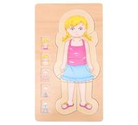 GLSTOY Multi-layer Body Constitution Puzzle for Early Educational Cognitive Development and Safe Anatomy Jigsaw for Boys and Enhancing Creativity and Hand-eye Coordination