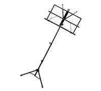 GLSTOY Music Stands for Sheet Music Height Adjust Heavy Duty Plastic Slip-resistant Base Easy to Carry Bag