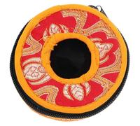 GLSTOY Nepal Handmade Tibetan Tingsha Bells Storage Pouch Medium Size 8.5cm Diameter Cotton Cloth Carrying Case Suitable for Meditation and Yoga Random Color