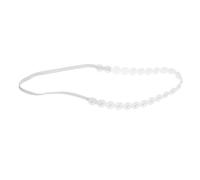 GLSTOY Newborn Photography Headbands for, Soft Beige Pearl Hairband Pearl Beads, Newborn Girl Hair Accessories for Full Moon and 100-Day Shoots