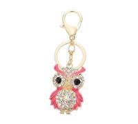 GLSTOY Owl Keychain Rhinestones Stylish Bag Pendant for Women Lightweight and Key Accessory for Keys Backpacks and More