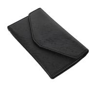 GLSTOY Passport Holder Travel Organizer Leather Pouch Portable Wallet for Women Id Card Air Ticket Black