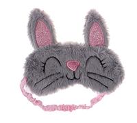 GLSTOY Plush Rabbit Sleep Eye Cover for Travel and Place Where Light Interferes, Soft Comfortable Eye Shade to Environment, Cute Fashionable Sleep Mask and Adult Women