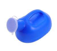 GLSTOY Portable Male Urinal with Lid Reusable 2000Ml Thickened Urine Bottle for Men Elderly Outdoor and Bedridden Use Blue Ergonomic Form