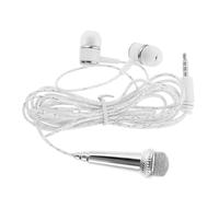 GLSTOY Portable Mini Microphone for Smartphone Singing and Voice Recording, Small Wired Condenser Mic with 3.5mm Jack, Compact Home Singing Microphone for Chatting and Streaming