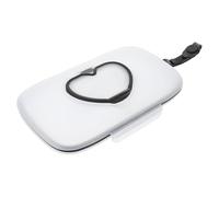 GLSTOY Portable Wipes Dispenser Box with Lid Reusable Wet Wipes Container for Travel and Outdoor Use Compact White and Black