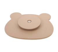 GLSTOY Pottery Plate Mold Pottery Plate Press Tools for Crafters and Potters Reliable Professional Precision Wooden Bear Shaped Custom Bear Design Creative Versatility Home Studio Use