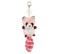 GLSTOY Red Panda Pendant Keychain Plush Raccoon Keychain Fluffy Cute s for Women Bag Accessories Clef Bunny Cartoon Raton Key Chains Tag Pp Cotton