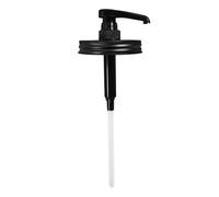 GLSTOY Refillable Syrup Pump Dispenser Suitable for Thread Diameter about 86mm Controls The Amount of Syrup, Made of Sturdy Stainless Steel and Press-type Design for Home Use