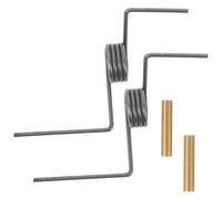 GLSTOY Refrigerator Door Torsion Springs Set with 1.2mm Wire and Copper Tube, 2 Pieces Fridge Freezer Repair Parts for Appliance Door Hinge Replacement and Self-Closing Mechanism
