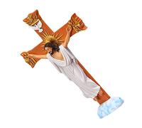 GLSTOY Resurrection Jesus Statue Hanging Ornament Religious Home Decor Figurine Spiritual Christian Sculpture for Living Room Bedroom Office Gift