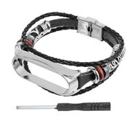 GLSTOY Retro Beaded Replacement Wristband for NFC Fitness Tracker Ethnic Style Metal Strap with DIY Elements Comfortable Fit and Easy Installation for Men and Women