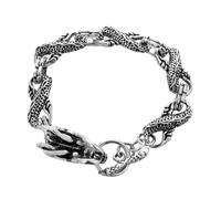 GLSTOY Retro Dragon Bracelet for Men Hip Hop Wrist Chain Fashion Jewelry Accessory Birthday Christmas