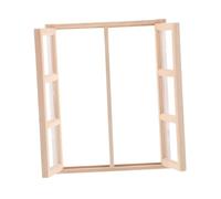 GLSTOY Scale Tiny Door and Window Accessories for DIY Craft Projects and Home Decoration Dollhouses Sturdy Wood Design