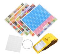 GLSTOY Self-Sealing Art Storage Pouches with Number Labels and White Stickers Portable Lightweight Bags for Beads and DIY Craft Supplies High Transparency Material for Easy Content