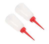 GLSTOY Sewing Machine Oil Bottles Set 2pcs Plastic Dispensers with Red Precision Tips for Car and Embroidery Machine Oil Application Portable and Ergonomic