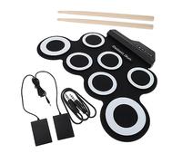 GLSTOY Silicone Drum Practice Set Electric Drum Kit Portable Pad for Adults Boys and Girls Learning