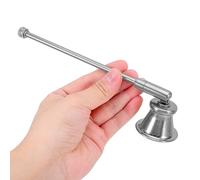 GLSTOY Silver Candle Snuffer with Long Handle Retro Wick Extinguisher Tool for Aromatherapy Candles for Home and Romantic Settings