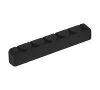 GLSTOY Solid Ebony Classical Guitar Saddle Nut Replacement Acoustic Guitar Part Wooden Neck Rest Pre-slotted for Acoustic Saddles