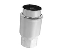 GLSTOY Stainless Steel Chimney Elbow Pipes for Gas Stove Water Heater Vent Pipe Adaptor Easy Installation Kit