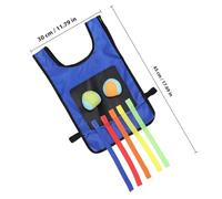 GLSTOY Sticky Ball Throwing Set for - Small Blue Vest with 5 Sticky Balls and Tails, Creative Outdoor Family Game for ’S Educational Play Random Color Random Color