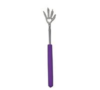 GLSTOY Telescopic Back Scratcher Made of Stainless Steel with Rubber Handle, Extendable for Storage Or Travel, for Yourself Or Family Use Random Color