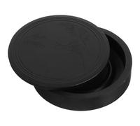 GLSTOY Traditional Chinese Calligraphy Ink Dish Calligraphy Ink Well and Artists Black Ps Tray with Lid Easy to Clean Artistic Style and Writing