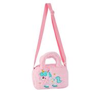 GLSTOY Unicorn Plush Crossbody Bag for Girls Adorable Soft Handbag Pink for Toddlers and Kids