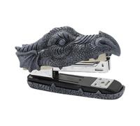 GLSTOY Unique Dragon Modeling Resin Stapler Portable Handheld Office Stationery Craft Decor for School Home Travel Practical Design with Creative Dragon Head Convenient and Functional
