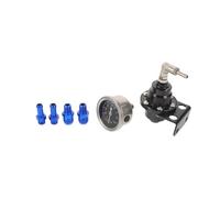 GLSTOY Vehicle Fuel Pressure Regulator Kit with Gauge Adjustable Engine Fuel Pressure Stabilizer for Car Engine