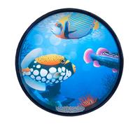 GLSTOY Wave Drum Percussion Hand Drum Musical Instrument Ocean Waves Cartoon Design Underwater Sea World Pattern for Boys and Girls Musical Toys