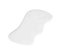 GLSTOY White Jade Stone Muscle Relief Scraper Massage Tool for Men and Women, Portable Size Safe for Neck and Body Relaxation
