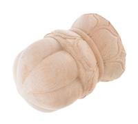 GLSTOY Wooden Lotus Flower Finial Caps 8x6cm Decorative Woodcraft Embellishments for Bed Frame Posts and Furniture Classic Hand-Carved Wooden Spindle Toppers for Home Decor and DIY Crafts