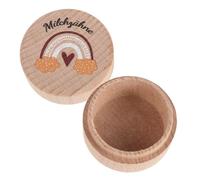 GLSTOY Wooden Tooth Collection Box Cute Cartoon Design Tooth Fairy Keepsake Holder for Boys and Girls Birthday