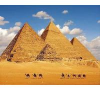 GLTEYACO Pre-Printed Cross Stitch Kits Pyramid Buildings 11CT Stamped Embroidery Kit for Adults Beginners DIY Embroidery Pattern Art Craft Decor 40x50 cm