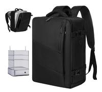 Gluckstar Travel Backpack for Ryanair Compatible with 40 x 20 x 25 cm Hand Luggage Rules, Z Black, Progettato per EasyJet: 45x36x20, Travel Backpacks