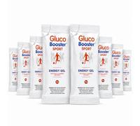 GlucoBooster Sport Energy Gel | Fast-Acting Glucose Energy Boost | with Vitamin C, Magnesium & Sodium | Blueberry Flavour | Vegan | Gym, Running, HYROX, Cycling & Active Lifestyles | 8 x 30g Sachets