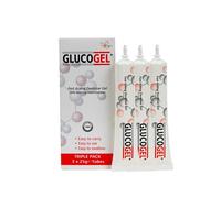 GlucoGel Fast-Acting Glucose Energy Gel, Original Unflavoured, 25g Tubes (Pack of 3)