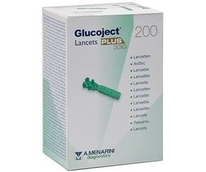 Glucoject Lancets Plus 0.2mm 33G Pack of 200 Sterile Blood Sugar Monitoring