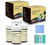 GlucoLeader Blood Glucose Test Strips with Lancets. Made in Taiwan. (Meter Sold Separately) (200)