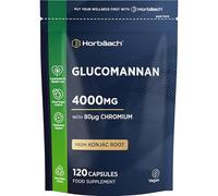 Glucomannan Capsules 4000mg | Konjac Root | Glucomannan Complex with Chromium | Vegan & Vegetarian Friendly | 120 Count | By Horbaach