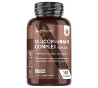 Glucomannan Complex - 3000mg 180 Capsules - Dietary Fibre Supplement With Chromium & Choline