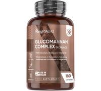 Glucomannan Complex - 3000mg 180 Capsules - Dietary Fibre Supplement With Chromium & Choline
