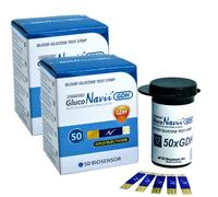 GlucoNavii Blood Glucose Test Strips, 100 Count - Blood Sugar Test Kit Replacement for GlucoNavii Glucometer - No Re-Coding - Fast 5-Second Results - Accurate Blood Sugar Test Strips - Long Expiry