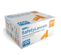 GlucoRx 28 g/1.8 mm Safety Lancets, 100 Pack, 5060342240583
