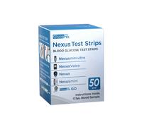 GlucoRX Nexus Glucose Test Strips 50 Pack pack