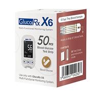 GlucoRx X6 Test Strips 50 in a Pack.